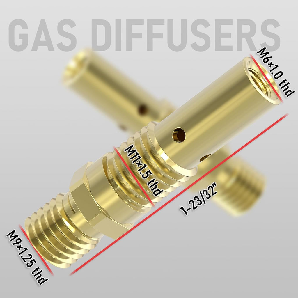 YESWELDER MIG Welding Gun Kit, 0.023" Tip-Nozzle-Diffuser