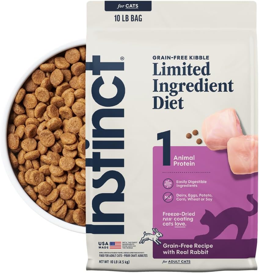 Limited Ingredient Diet Dry Cat Food, Real Rabbit, 10 lb. Bag