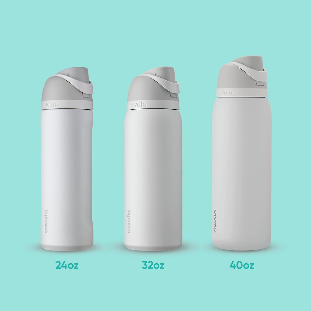 FreeSip Stainless Steel Water Bottle 40 oz Very, Very Dark