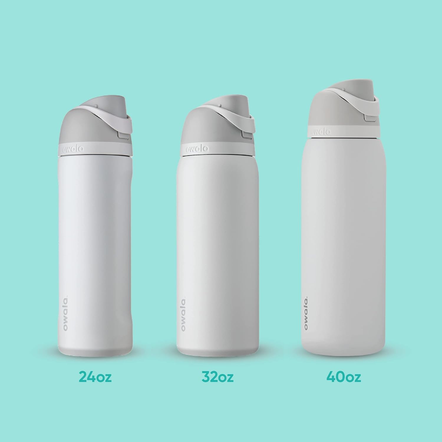 FreeSip Stainless Steel Water Bottle 40 oz Very, Very Dark