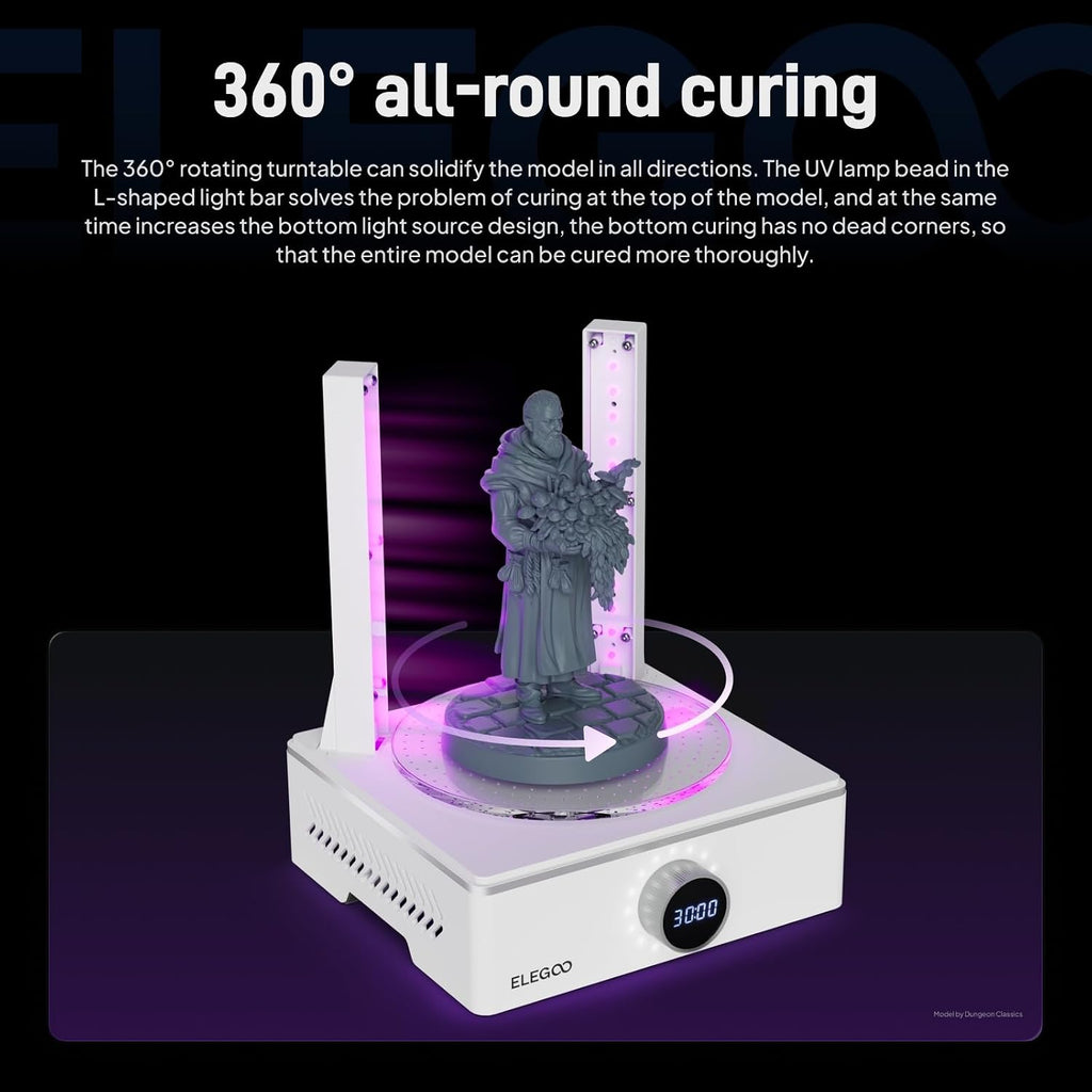 ELEGOO Mercury X Bundle, Wash and Cure Machine for Large Resin 3D Printed Models, Compatible with Saturn, Mars MSLA