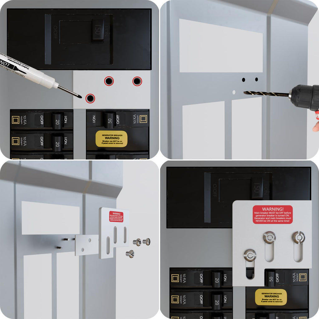 Generator Interlock Kit for Square D QO & Homeline 150/200 Amp Panels