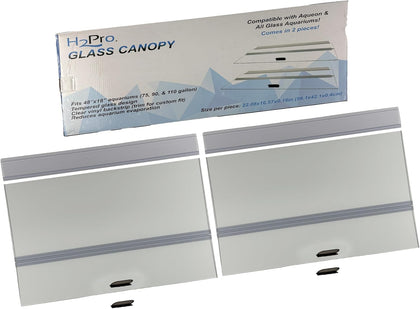 Glass Canopy Aquarium Lid for Fresh & Saltwater Fish Tanks (A48GT for Aqueon 75/90 / 110 Gallon Aquariums)