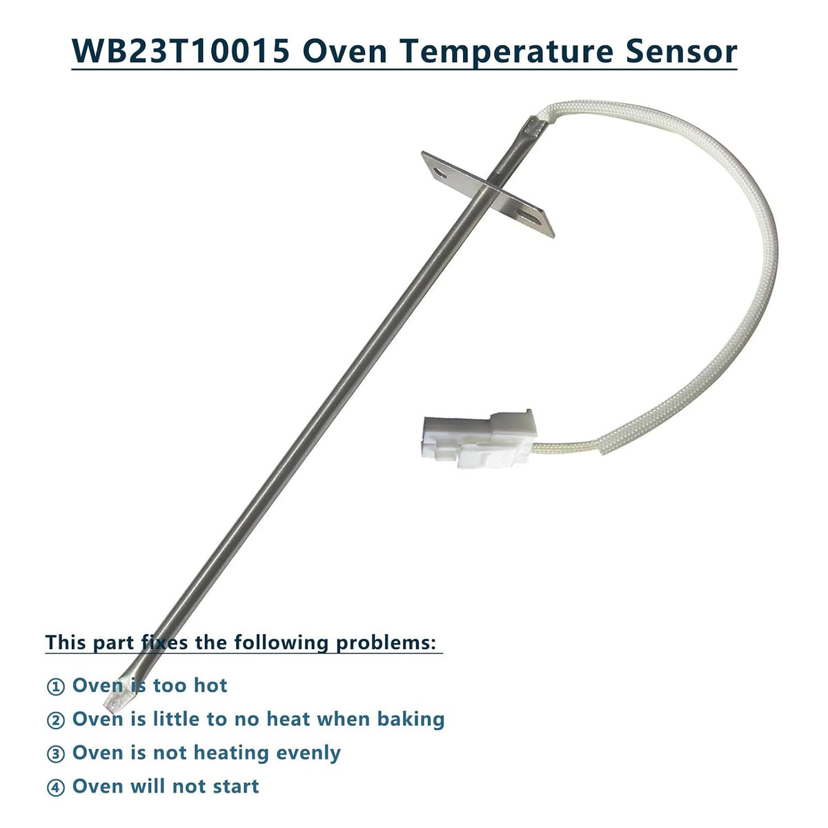 OEM WB23T10015 GE Oven Temperature Sensor Replacement 911009 AP3187983 AH236398 EA236398 PS236398 GE WB23t10015 Range/Stove/Oven Sensor