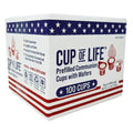 100 Prefilled Communion Cups with Premium Red Grape Juice and Wafers by Cup of Life – Fresh, Convenient, and Ready to