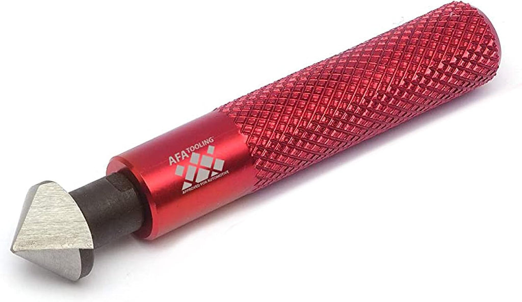 AFA Tooling 90-Degree Countersink Hand Reamer, HRC64 HSS, Knurled Handle