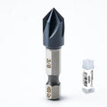 toolant 3/8" Noir-Ti Cobalt Countersink Drill Bit(Pro), Titanium Aluminum Nitride Coated with Quick Change Hex Shank