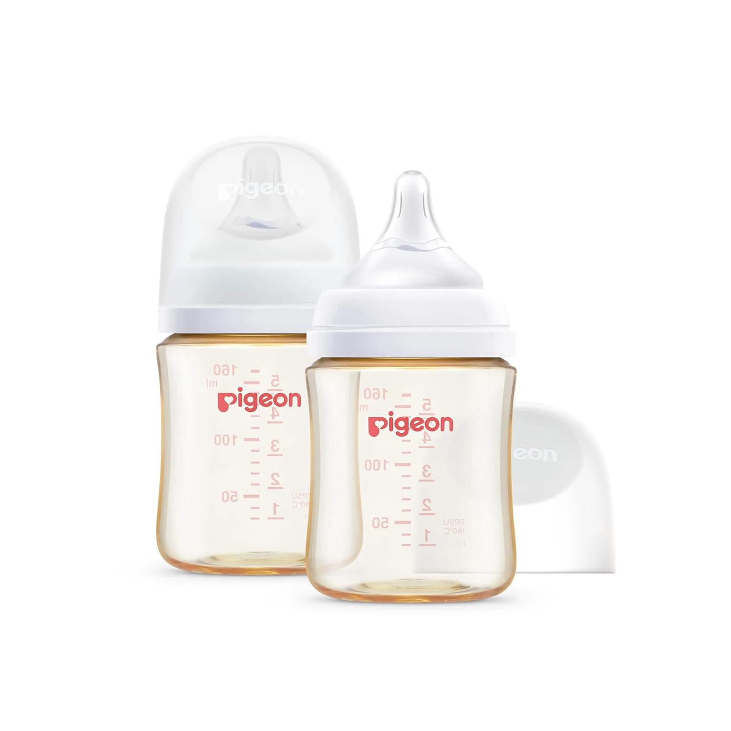 PPSU Nursing Baby Bottle Wide Neck, Anti-Colic, Streamlined Body, Natural Feel, Easy to Clean, 5 Oz (Pack of 2)