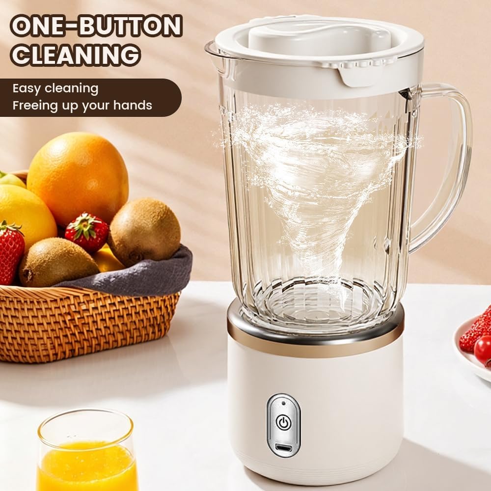 25oz Smoothie Blender, 300W Personal Blender, White | 1 Portable Cup, Single Serve