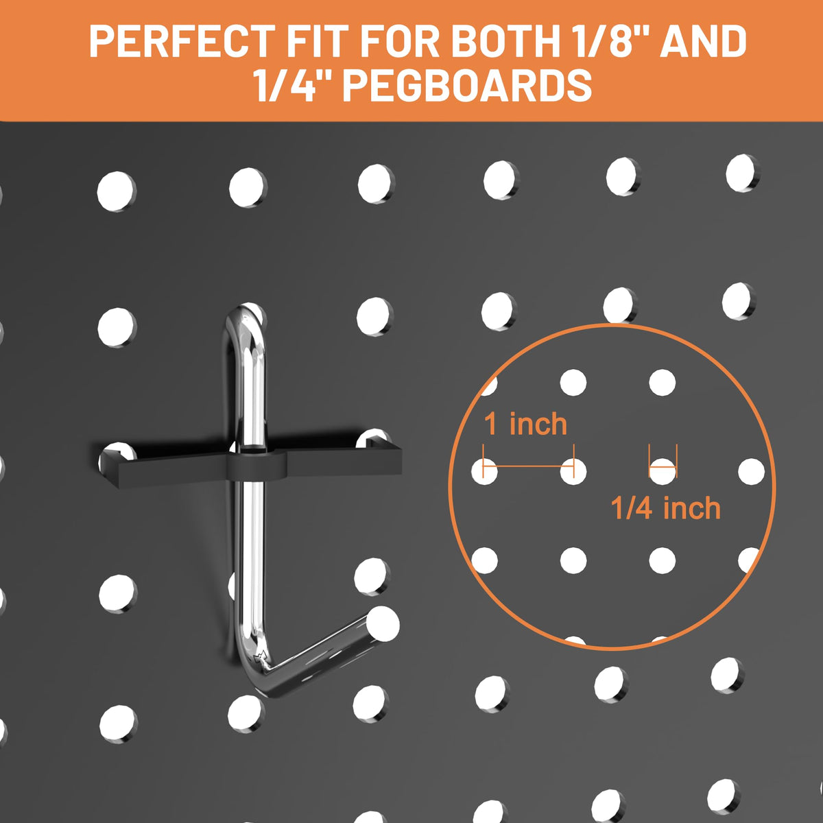 Pegboard Hooks Set, Peg Board Organizer Accessories with Bins