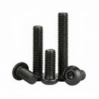 M3 x 14mm(50 Pack) Button Head Hex Socket Cap Screws Bolts, Hex Drive Bright Finish Fully Machine Thread, Corrosion Resistant Black Oxide 304 Stainless Steel 18-8 Screws
