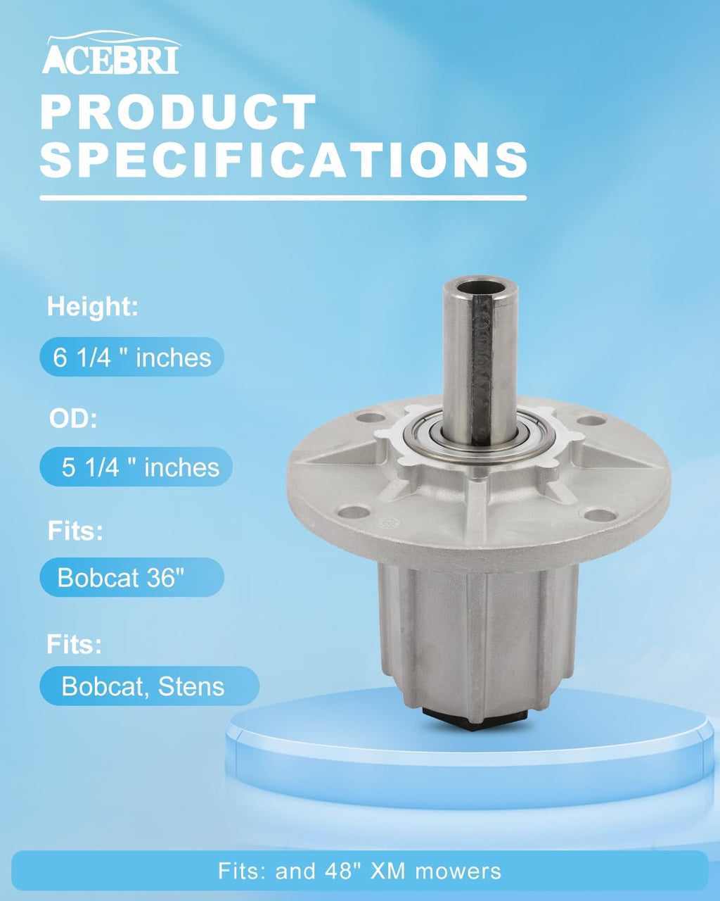 ACEBRI Spindle Assembly for Oregon 82-320 for STENS 285-879