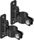Gate Hinges Heavy Duty Carbon Steel Chain Link Fence Parts Electroplated Finish, Removable Bolts for Wall Mount, Fits