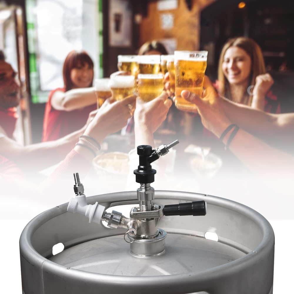 Sankey Kegerator D Type Keg Coupler D Keg Tap Dispenser with Keg Coupler Adapter Ball Lock Conversion Kit Ball Lock