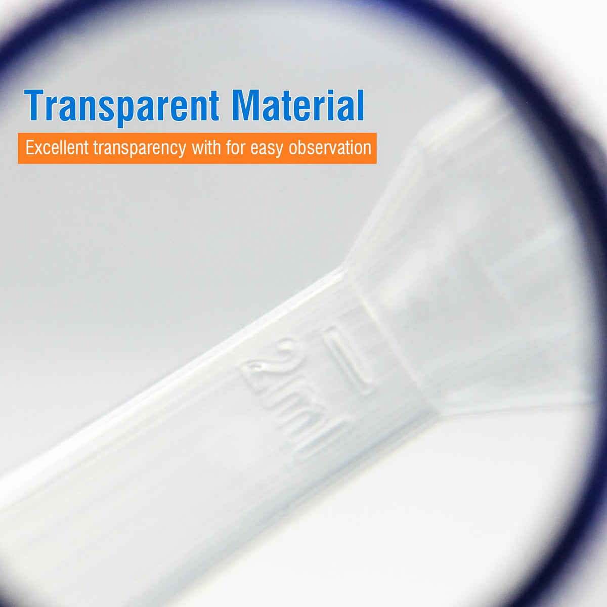 Sterile Pasteur Pipettes 3ml Disposable Plastic Transfer Pipette Dropper 100Pcs Graduated Calibrated Lab Pipettes