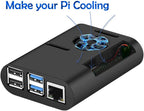 Raspberry Pi 4 Case with Cooling Fan and Heatsink for Pi 4B