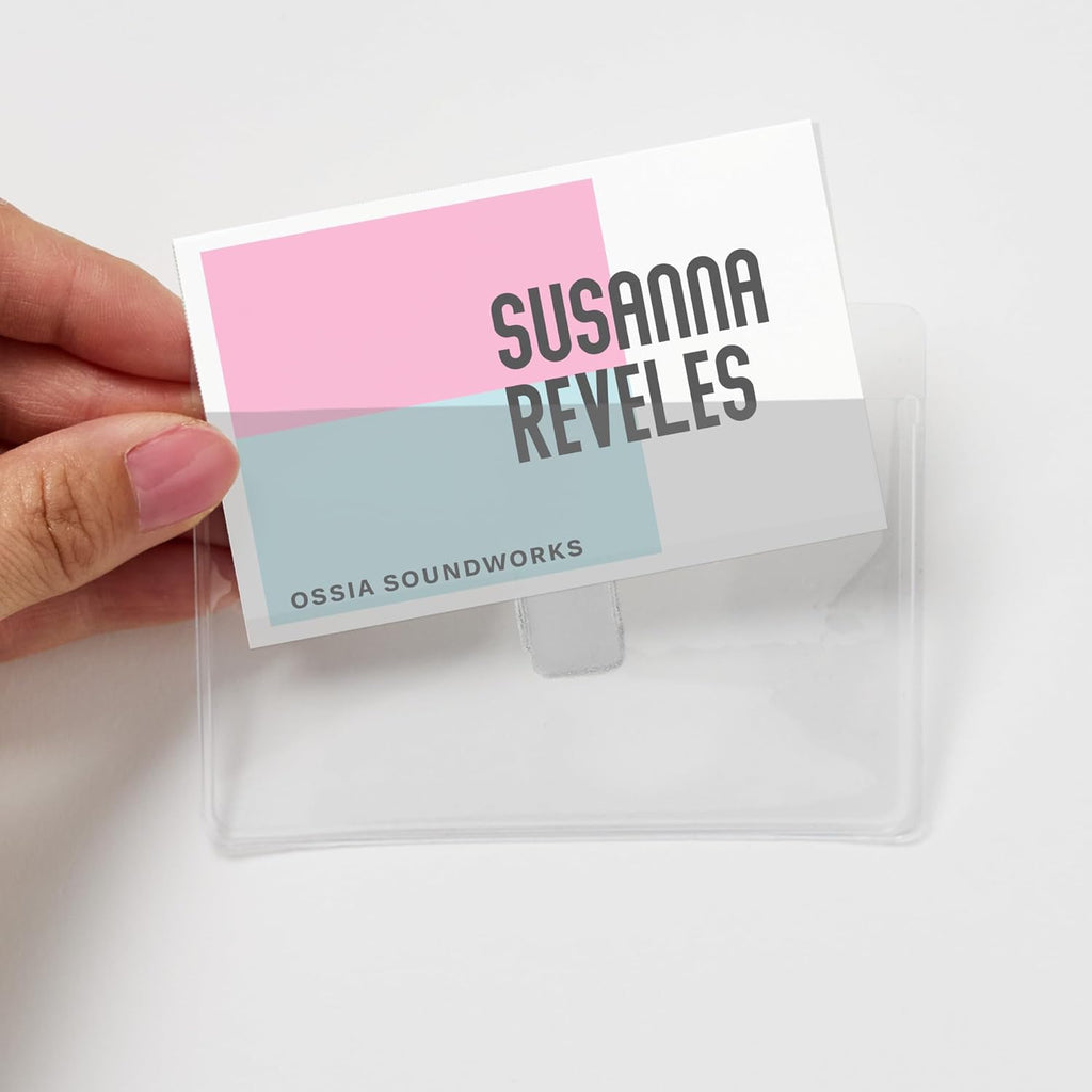Customizable Name Badge Inserts for Name Tag Holders, 3" x 4", White, Laser/Inkjet Printable, 300 Inserts Per Pack
