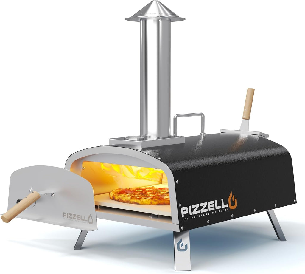 16" Outdoor Pizza Oven, Multi-fuel Stainless Steel Pizza Grill