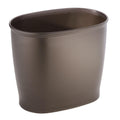 Slim Plastic Bathroom Trash Can, Bronze | Small Garbage Bin