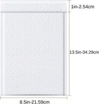 100 PC 8.5x14.5 Inches Poly Bubble Mailers Shipping Padded Envelopes Self Seal Waterproof Cushion Envelopes