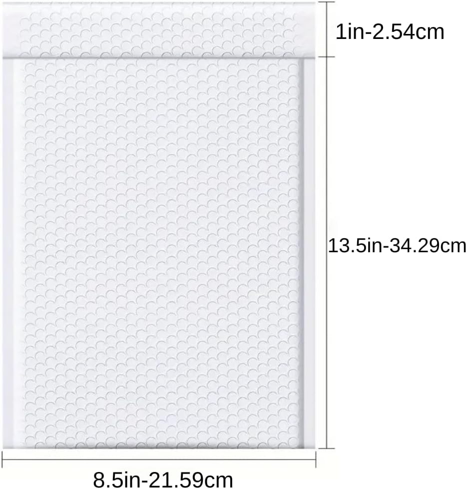 100 PC 8.5x14.5 Inches Poly Bubble Mailers Shipping Padded Envelopes Self Seal Waterproof Cushion Envelopes