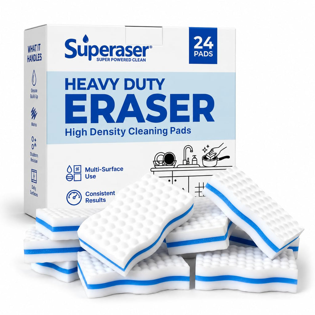 Magic Sponge Eraser, 3X Density Melamine Cleaning Sponges, 24 Pack