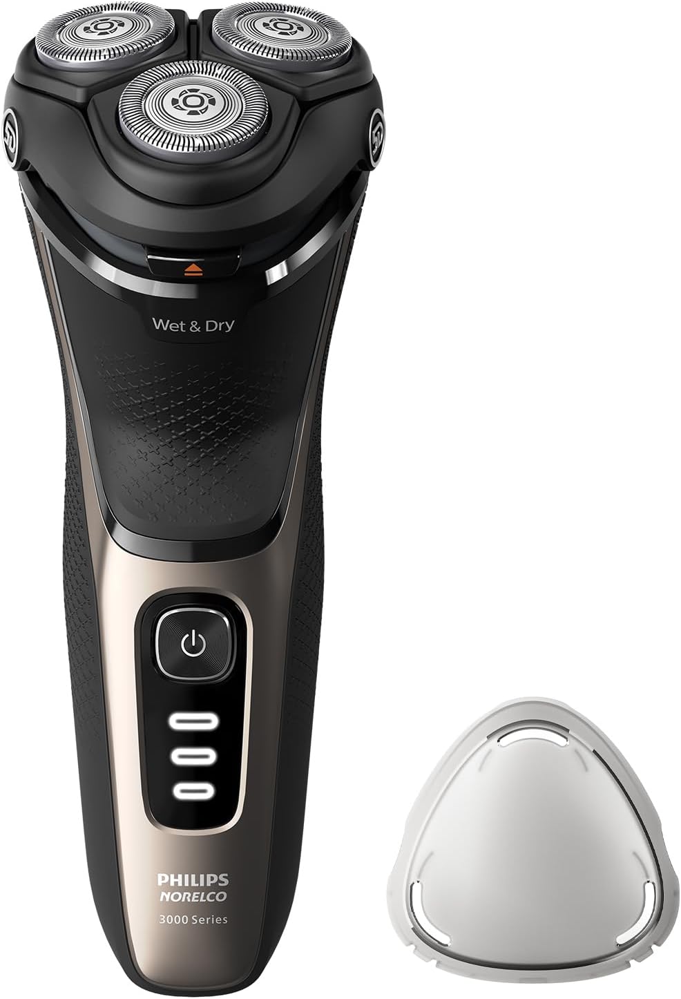 Philips Norelco CareTouch Electric Shaver, Ash Gold | 27 Self Sharpening ComfortCut Blades, 5D Pivot & Flex Heads