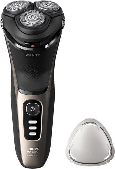 Philips Norelco CareTouch Electric Shaver, Ash Gold | 27 Self Sharpening ComfortCut Blades, 5D Pivot & Flex Heads