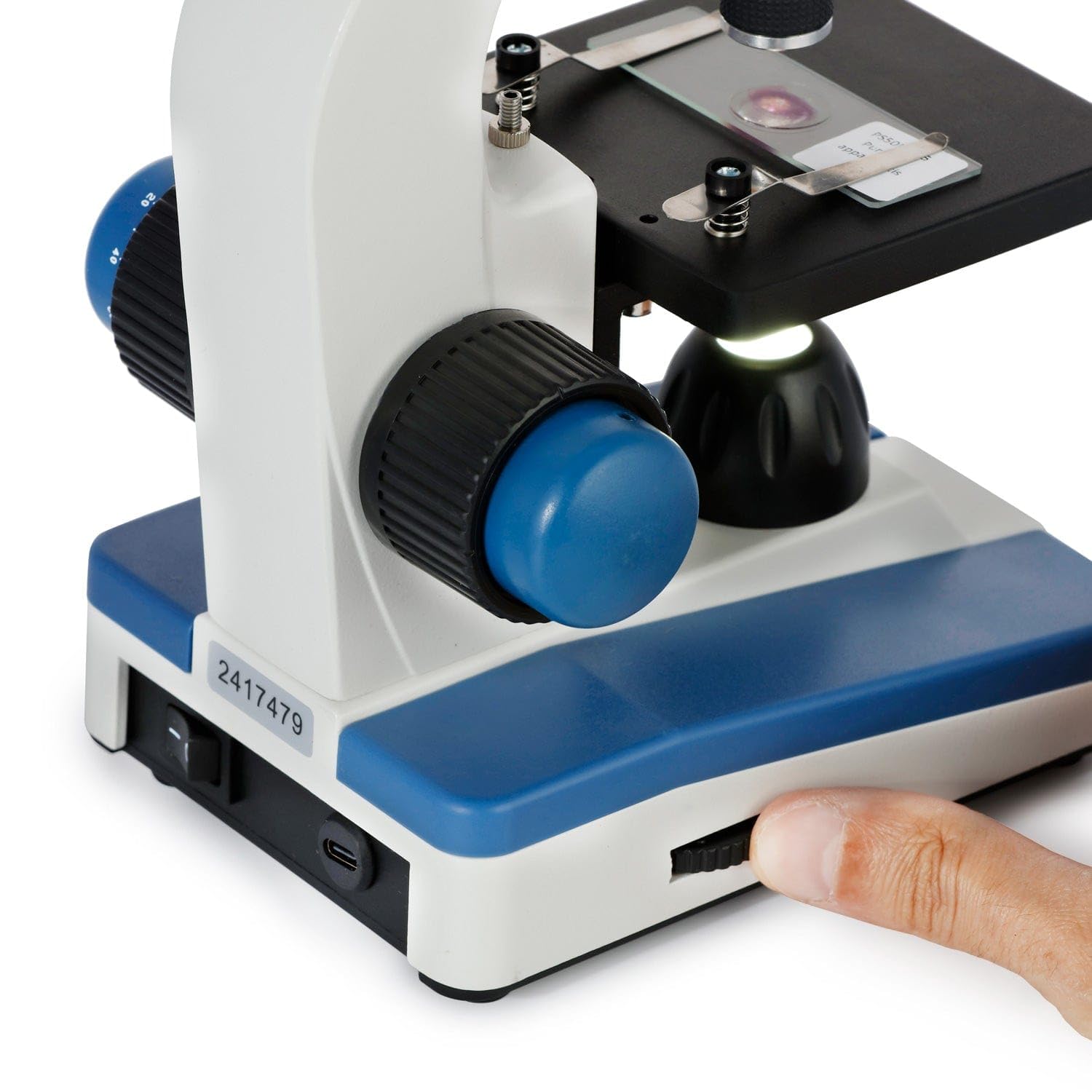 M150C1000X All-Metal Optical Glass Lenses Cordless LED | 40X-1000X Magnification Range Compound Biological Microscope