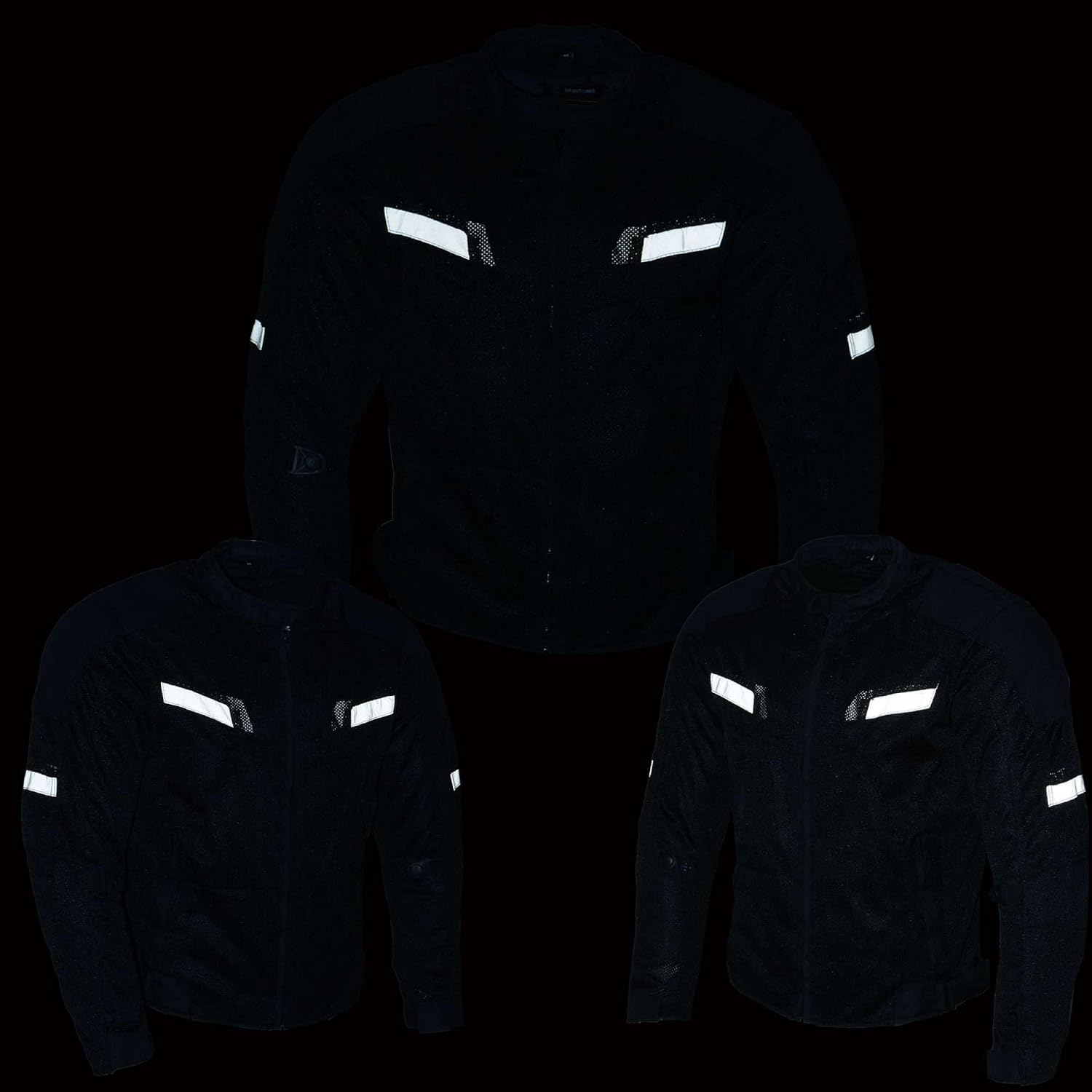 Men’s CE Armored All-Season Motorcycle Jacket - X-Large | All Seasons, Impact Protection ,Textile Racer Design, Vented
