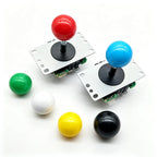 2Pcs Black Arcade Joystick Ball Top 35mm M6 Thread Replacement Joystick Knob for DIY Fight Stick, Home Arcade