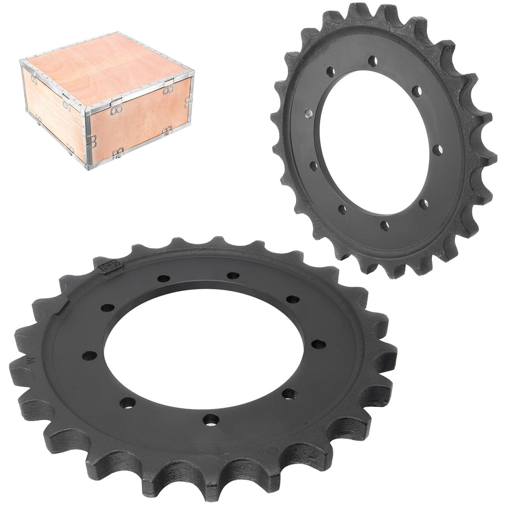 YUFUQIDA # RD118-14433 RD148-14430 Drive Sprocket Compatible with Kubota KX040-4 KX121-3 KX121-3ST RD11814433 RD14814430 Drive Sprocket Heavy Duty w/9 Holes 23 Teeth