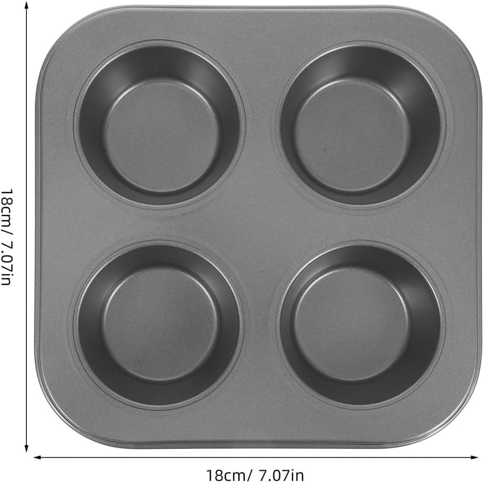 Jumbo Muffin Pan 4 Grids Muffin Baking Cups Non-stick for Home Professional Use