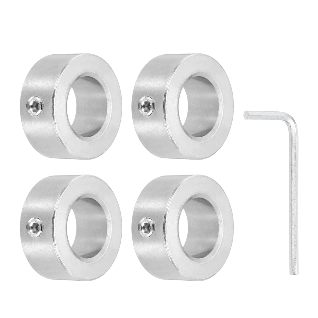 MECCANIXITY 4Pcs Shaft Collars 18mm Bore 1 Screw 32mm OD 14mm Thick