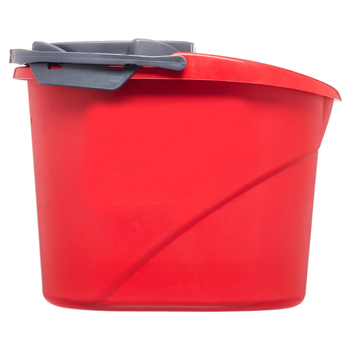 Commercial 2.5 Gallon Mop Bucket with Wringer, Red, Professional Cleaning System