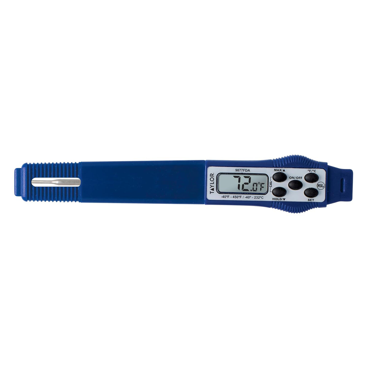 – Compact Instant-Read Pen Style Digital Kitchen Meat Thermometer - Waterproof Grey - Gray (Blue)
