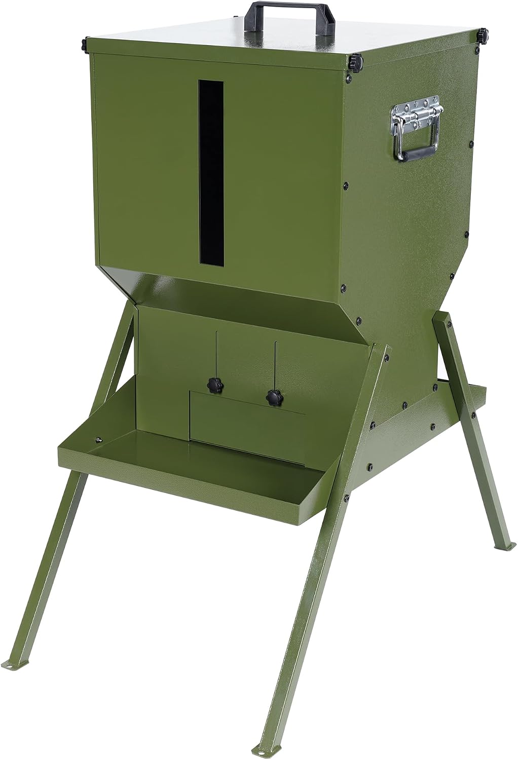 Deer Feeder,150LB Large Metal Gravity Feeder,Hunting Game Feeder