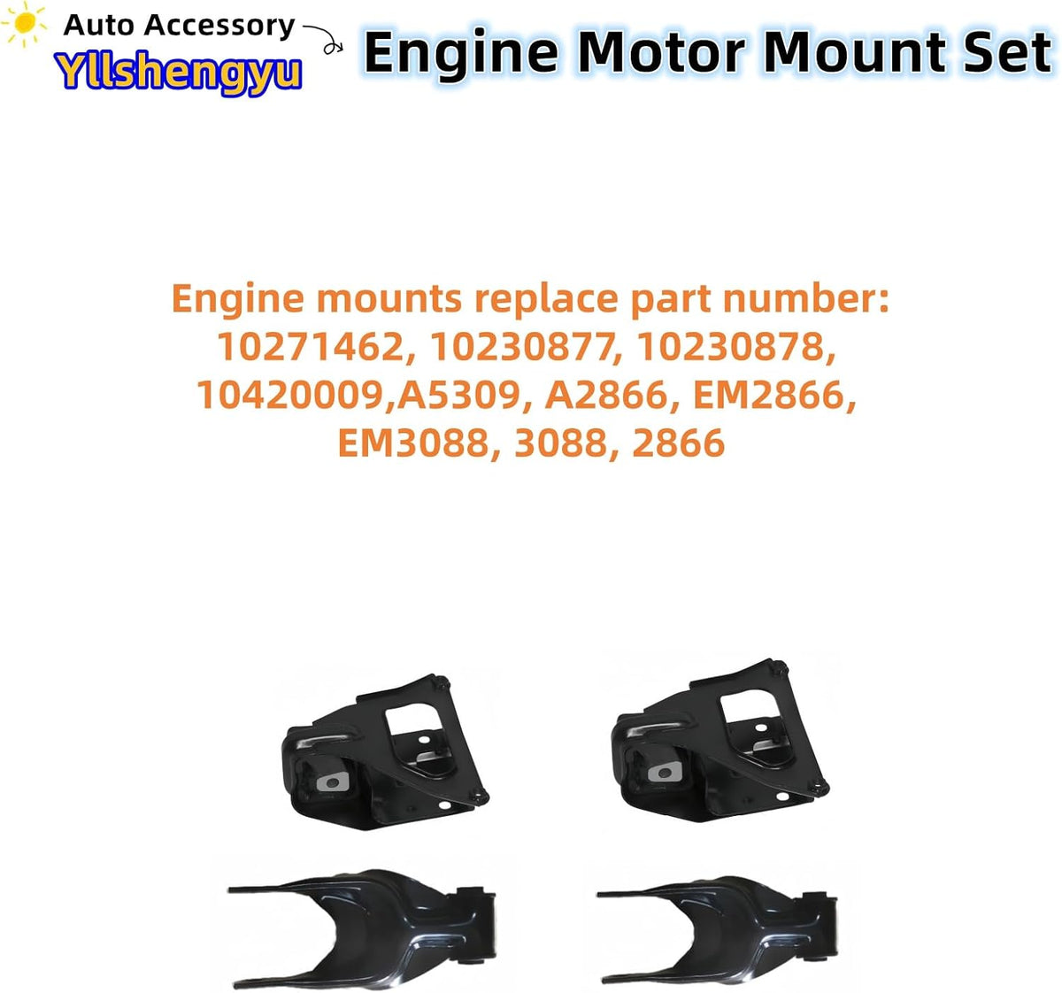 Engine Motor Transmission Mount Kit for Multiple 3.8L V6