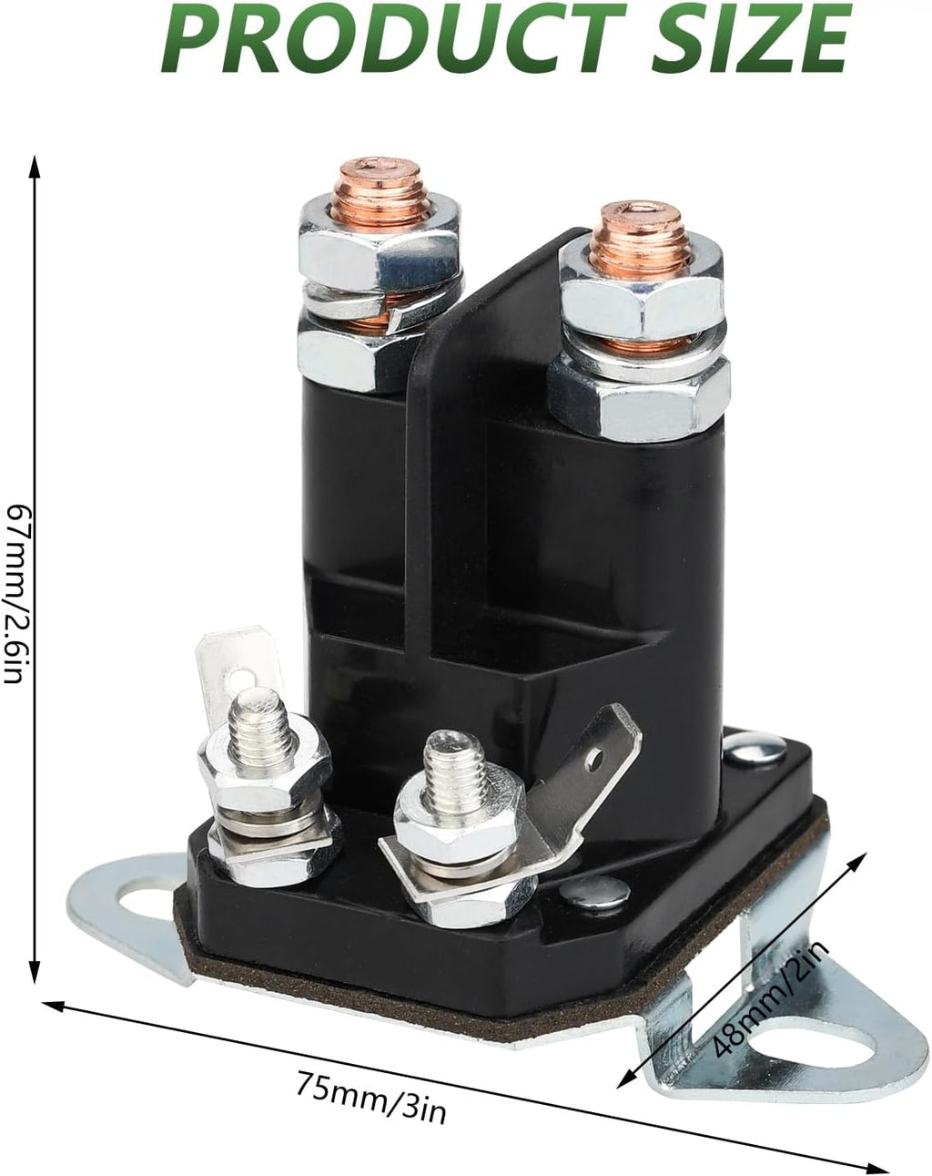117-1197 Starter Solenoid for Toro Timecutter ss5000 z4200 ss4225 ss4235 Exmark Zero Turn Lawn Mower, Replace Part