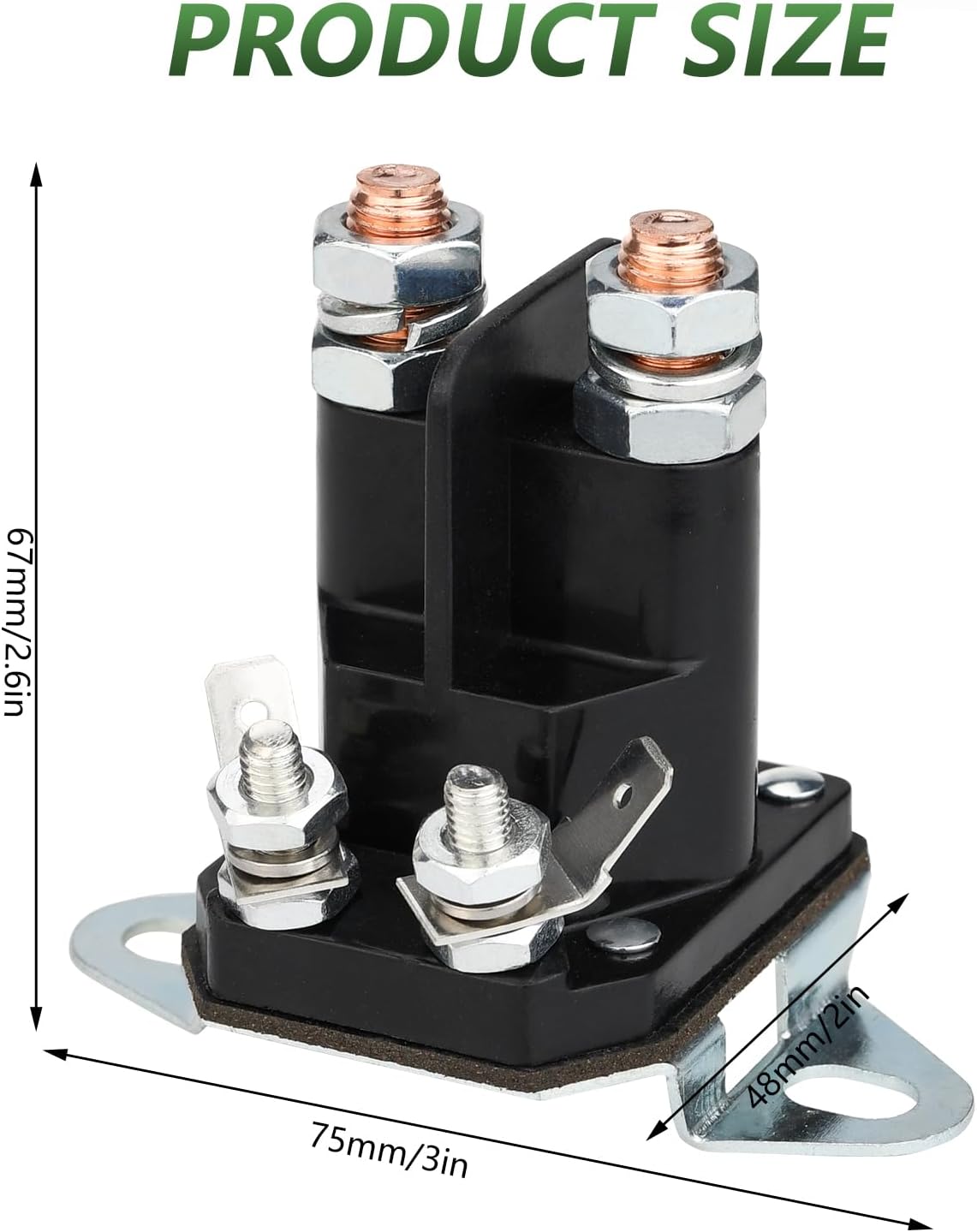 117-1197 Starter Solenoid for Toro Timecutter ss5000 z4200 ss4225 ss4235 Exmark Zero Turn Lawn Mower, Replace Part