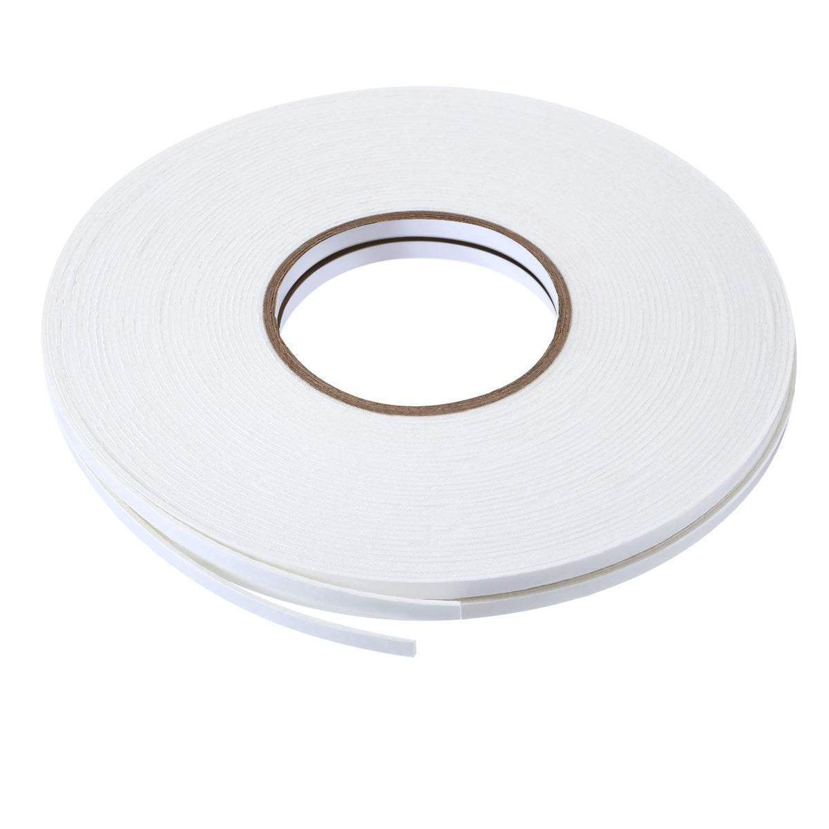 2 Rolls Double Sided Foam Tape for Mounting,1/4 Inch by 50 Feet,White