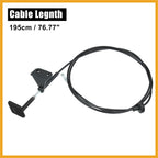 Partuto 74130SNAA01 Front Hood Latch Lock Release Wire Cable Replace for Honda Civic 2006-2011 Black Replacement