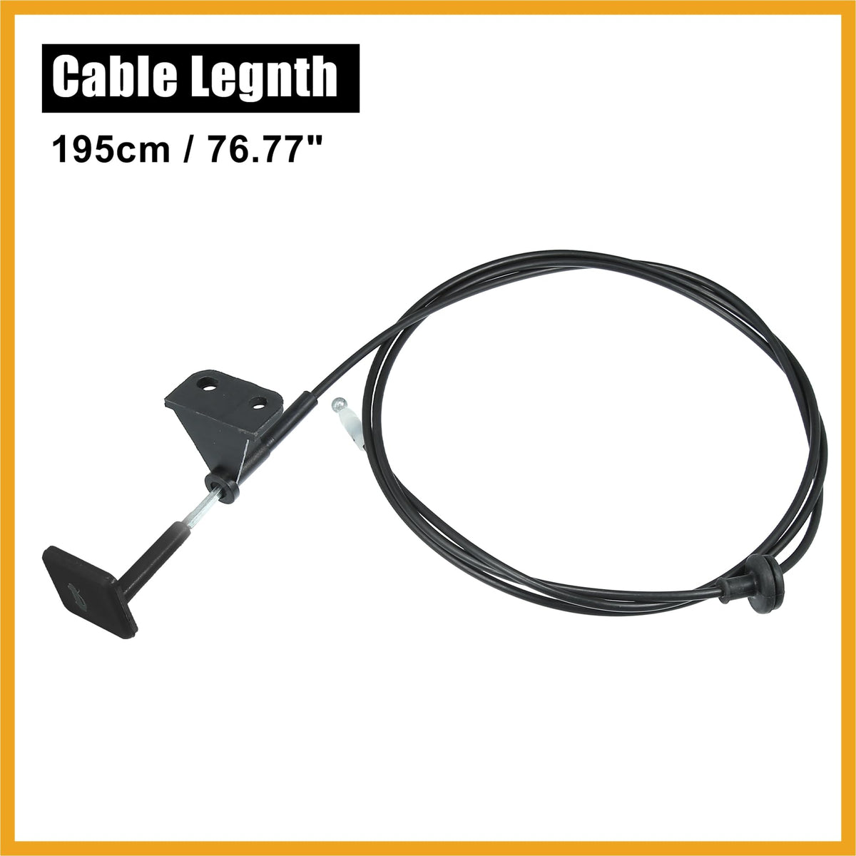 Partuto 74130SNAA01 Front Hood Latch Lock Release Wire Cable Replace for Honda Civic 2006-2011 Black Replacement