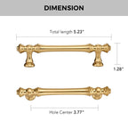 Champagne Bronze Cabinet Pulls Drawer Pulls, 3-3/4 Inch, 6 Pack