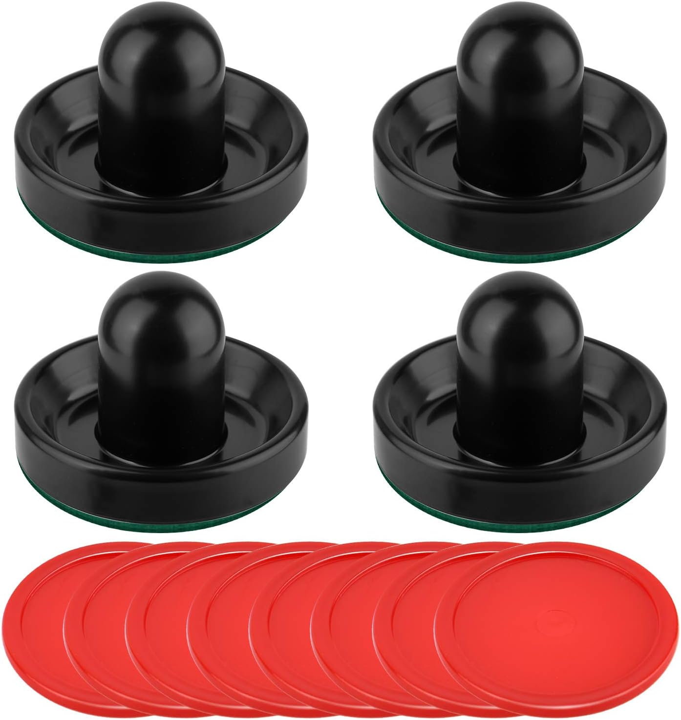 Air Hockey Pushers and Pucks, Air Hockey Paddles, Goal Handles Paddles Replacement Accessories for Game Tables (4