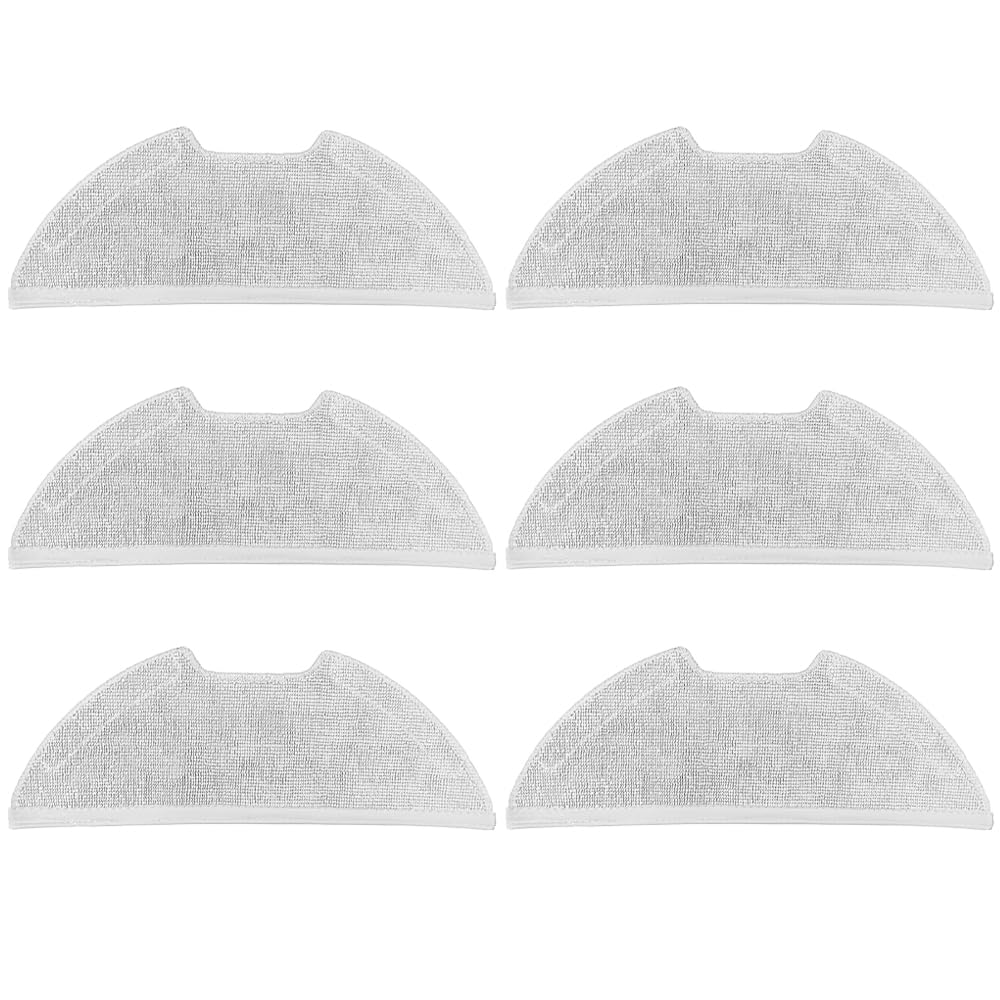 6 Pc Replacement Mop Pads Compatible with Eureka E20 Plus/E10s Vacuum Cleaner, Washable and Reusable Microfiber Mop Pads