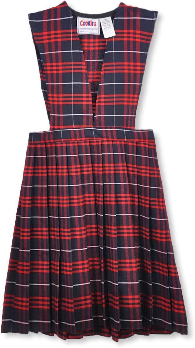 Cookie's Big Girls' Crystal Jumper (Sizes 7-20) - Navy/red/White *Plaid