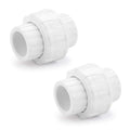 Hydroseal PVC Pipe Fitting, 0.75" Union Jetstream, Pack of 2 Pieces, Schedule 80, White, EPDM O-Ring, Socket x Socket, F1970, SCH80 (3/4")