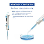 5mL Repeating Pipettor, Adjustable Laboratory Stepper Pipette