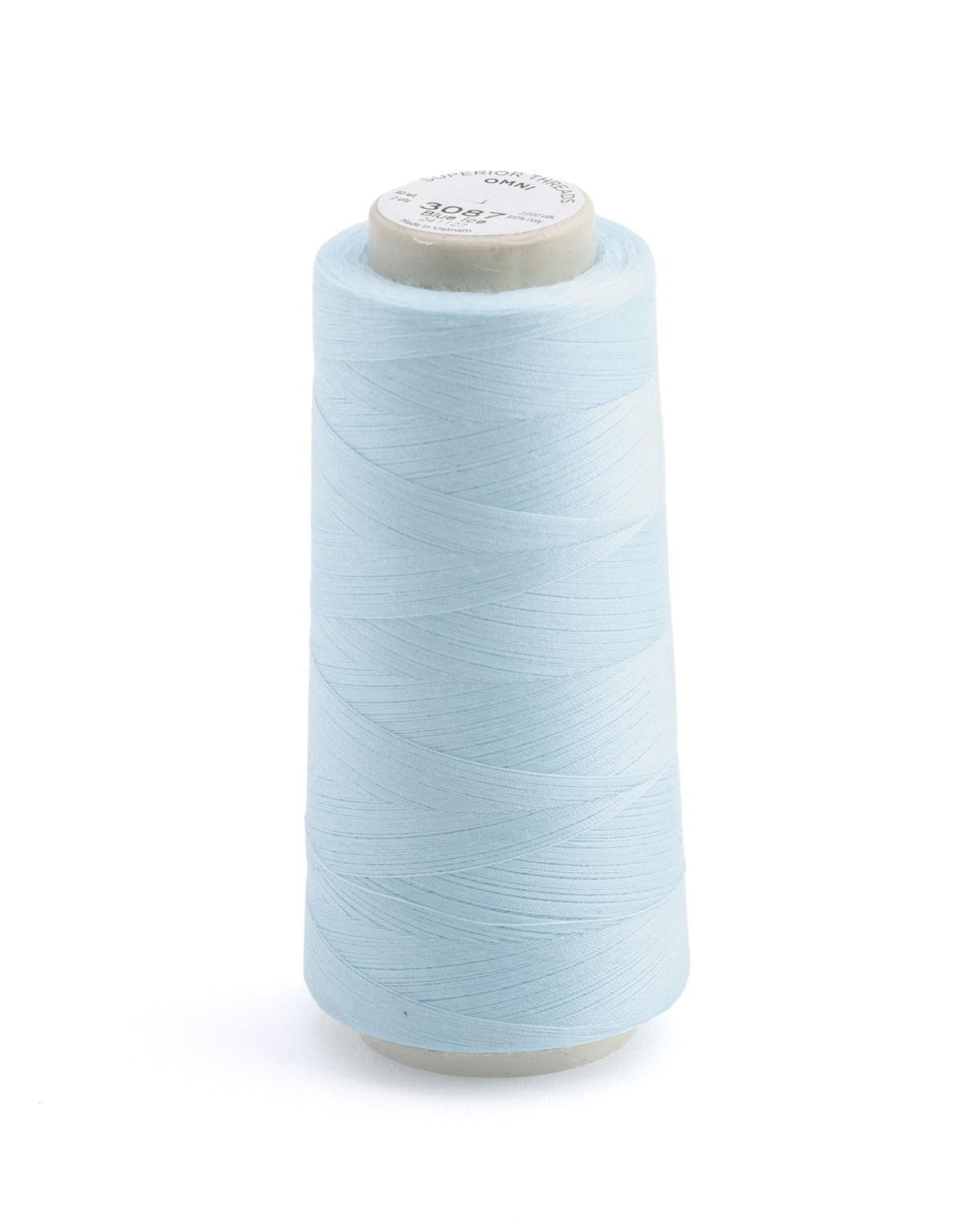 Omni #3087 Blue Ice Polyester Mini Thread Cone